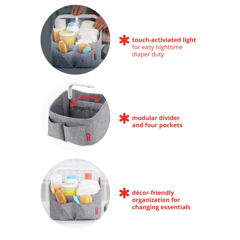 Organiseur de couches Nursery Style avec éclairage - Avoine