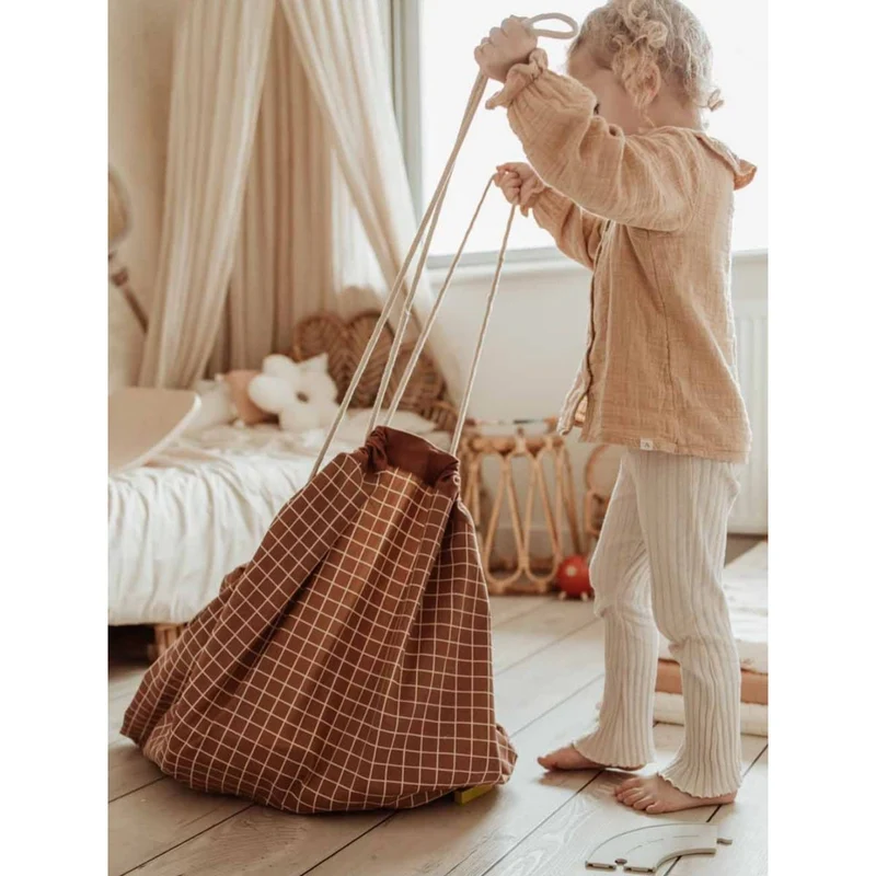 Tapis Play N go Rangement - Marron