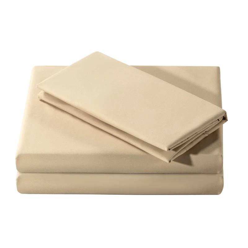Ensemble Draps Lit Double - Sable