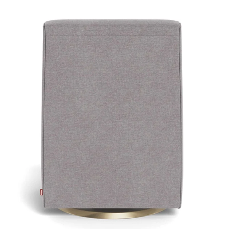 Fauteuil Berçant et Pivotant Luca - Pebble Gris / Or