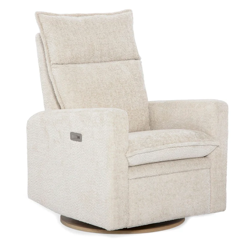 Fauteuil Berçant et Pivotant Arya - Puppy Sand avec Mécanisme Électrique