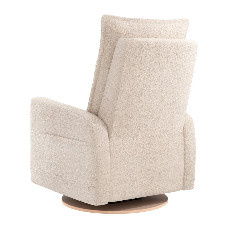 Fauteuil Berçant et Pivotant Arya - Puppy Sand avec Mécanisme Électrique