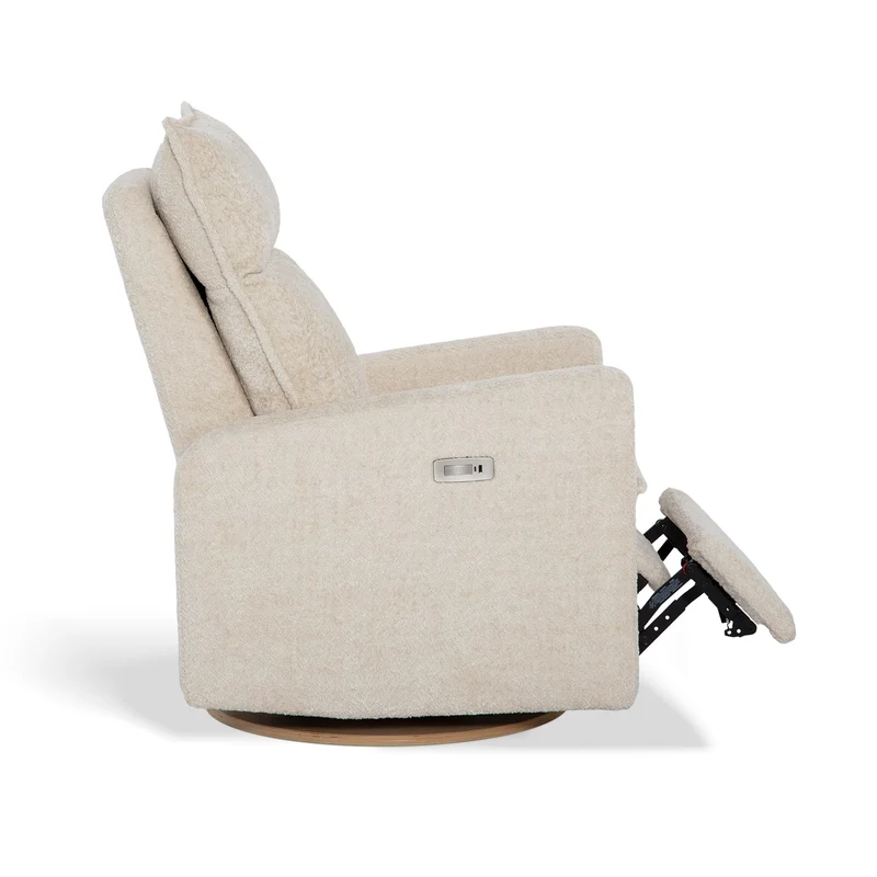 Fauteuil Berçant et Pivotant Arya - Puppy Sand avec Mécanisme Électrique