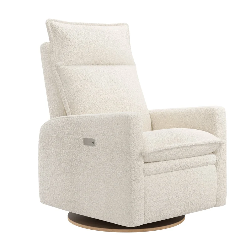 Fauteuil Berçant et Pivotant Arya - Puppy Pearl avec Mécanisme Électrique