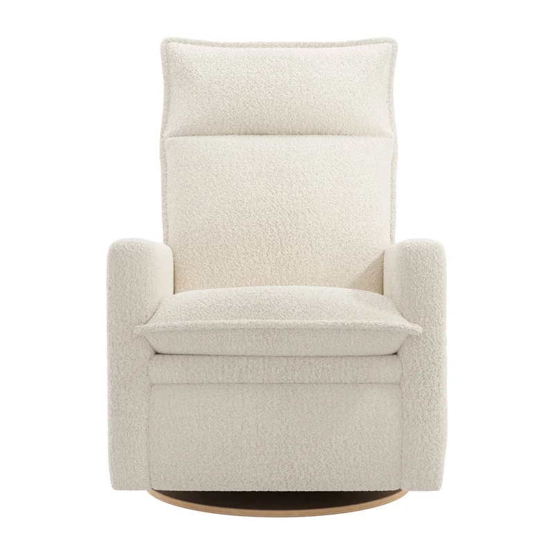 Fauteuil Berçant et Pivotant Arya - Puppy Pearl avec Mécanisme Électrique