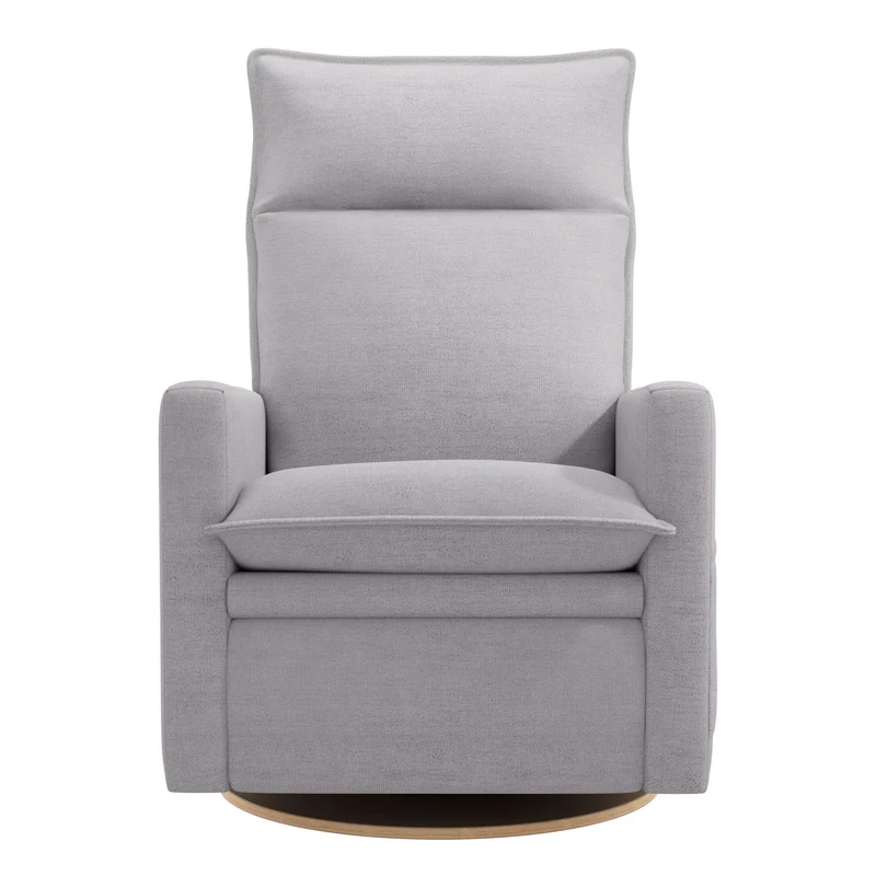 Fauteuil Berçant et Pivotant Arya - Como Dove Gris avec Mécanisme Électrique