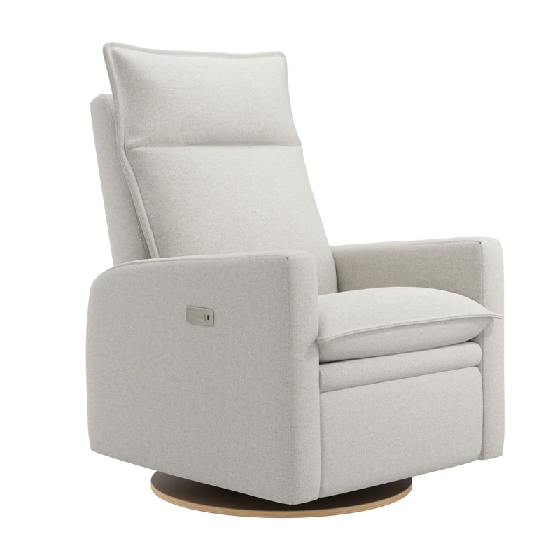 Fauteuil Berçant et Pivotant Arya avec Mécanisme Électrique - Tissu Anti-tache Alta™ 10