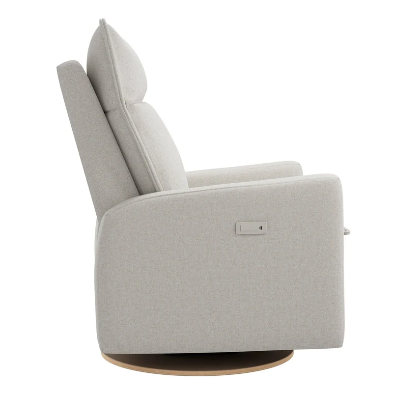 Fauteuil Berçant et Pivotant Arya avec Mécanisme Électrique - Tissu Anti-tache Alta™ 10