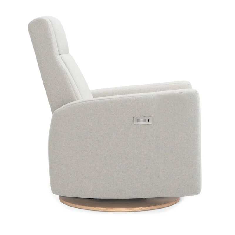 Fauteuil Berçant et Pivotant Nelly avec Mécanisme Électrique - Tissu Anti-tache Alta™ 10
