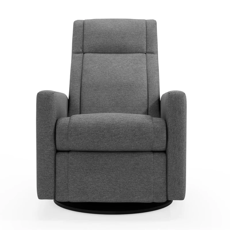 Fauteuil Berçant et Pivotant Nelly - Nexus Charcoal / Noir