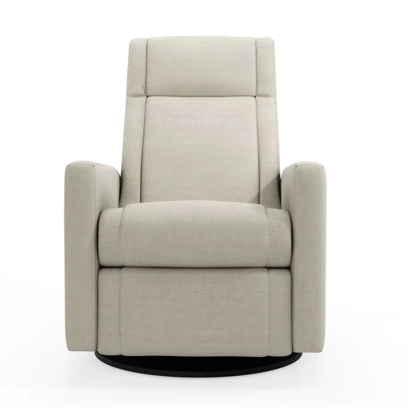 Fauteuil Berçant et Pivotant Nelly - Como Sable / Noir