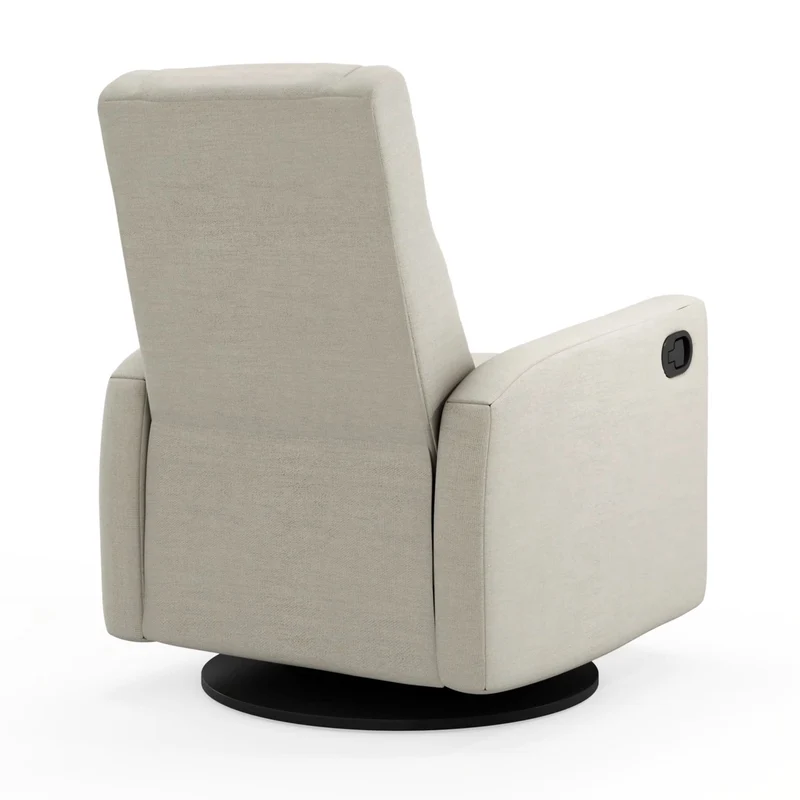 Fauteuil Berçant et Pivotant Nelly - Como Sable / Noir