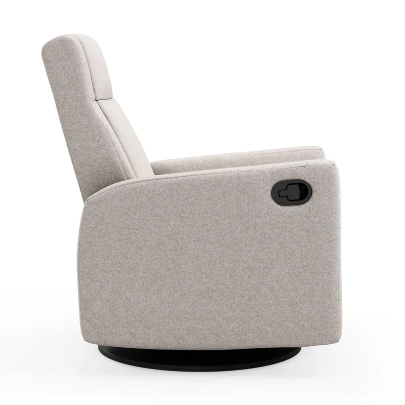 Fauteuil Berçant et Pivotant Nelly - Arlo Pearl / Noir