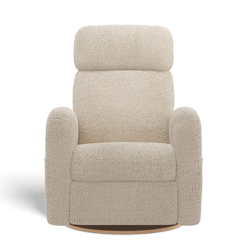 Fauteuil Berçant Inclinable Pivotant Hailey Puppy Sand avec Mécanisme Électrique
