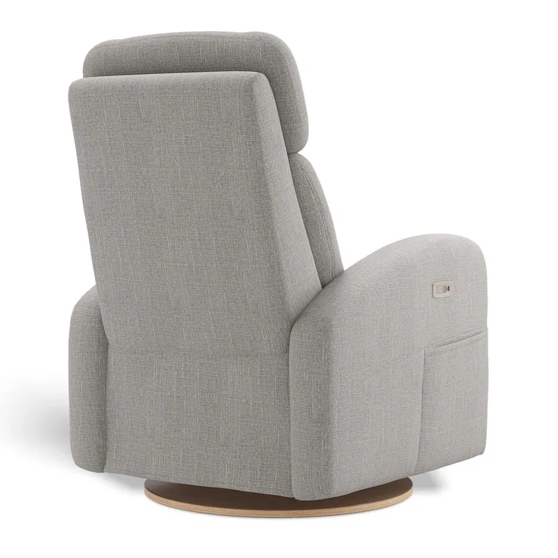 Fauteuil Berçant Inclinable Pivotant Hailey Nubia Silver avec Mécanisme Électrique