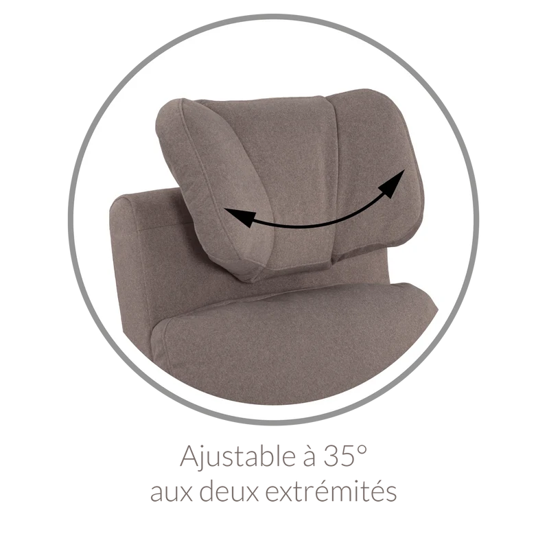 Fauteuil Berçant Inclinable Pivotant Hailey Nubia avec Mécanisme Électrique