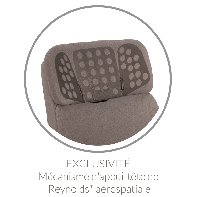 Fauteuil Berçant Inclinable Pivotant Hailey Nexus Charcoa avec Mécanisme Électrique