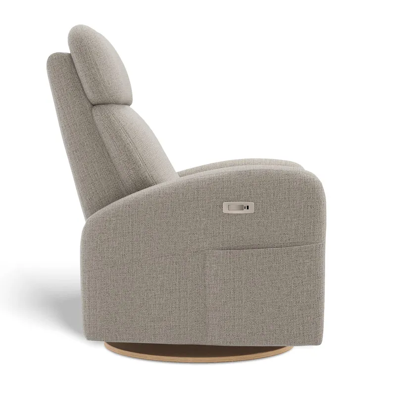 Fauteuil Berçant Inclinable Pivotant Hailey Breather Driftwood avec Mécanisme Électrique