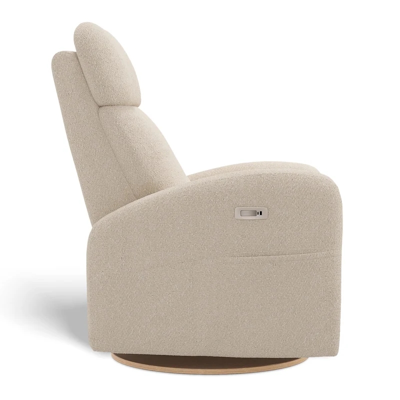 Fauteuil Berçant Inclinable Pivotant Hailey Beyond Sheep Cream avec Mécanisme Électrique