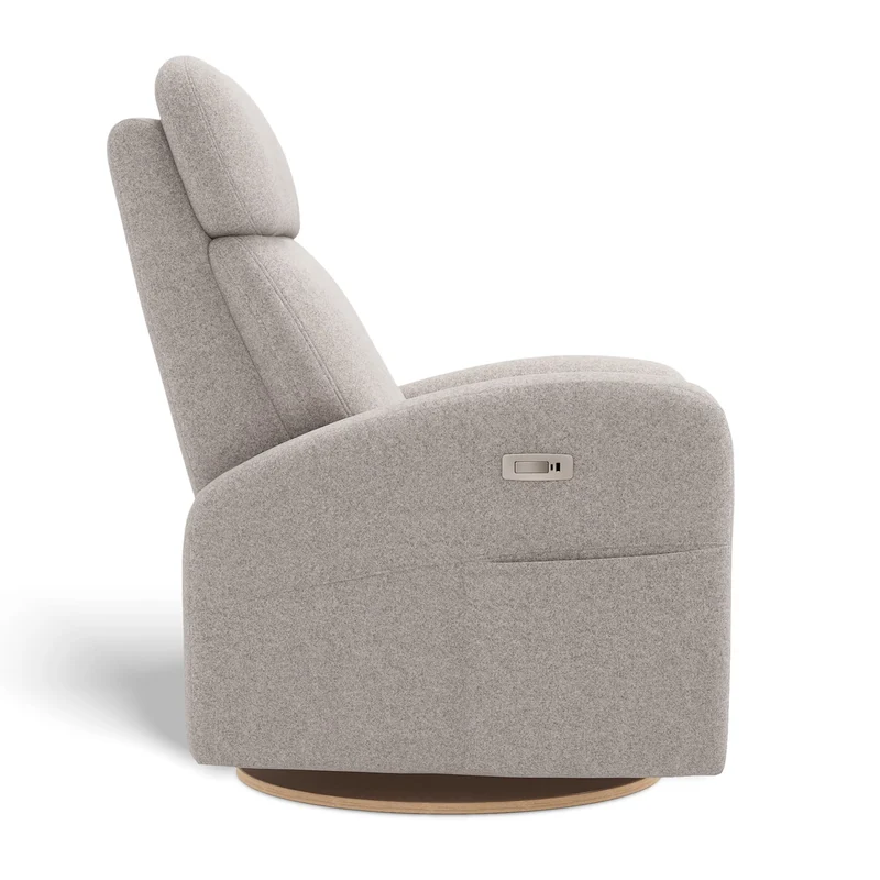 Fauteuil Berçant Inclinable Pivotant Hailey Arlo Pearl avec Mécanisme Électrique