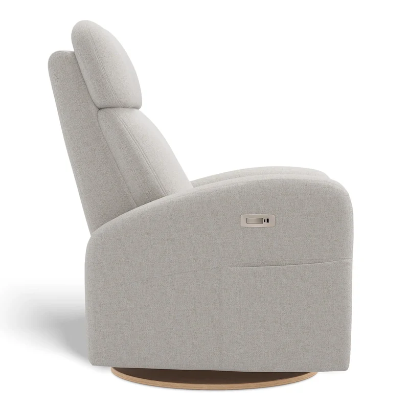 Fauteuil Berçant Inclinable Pivotant Hailey Alta™ 10 avec Mécanisme Électrique - Tissu Anti-tache Alta™ 10