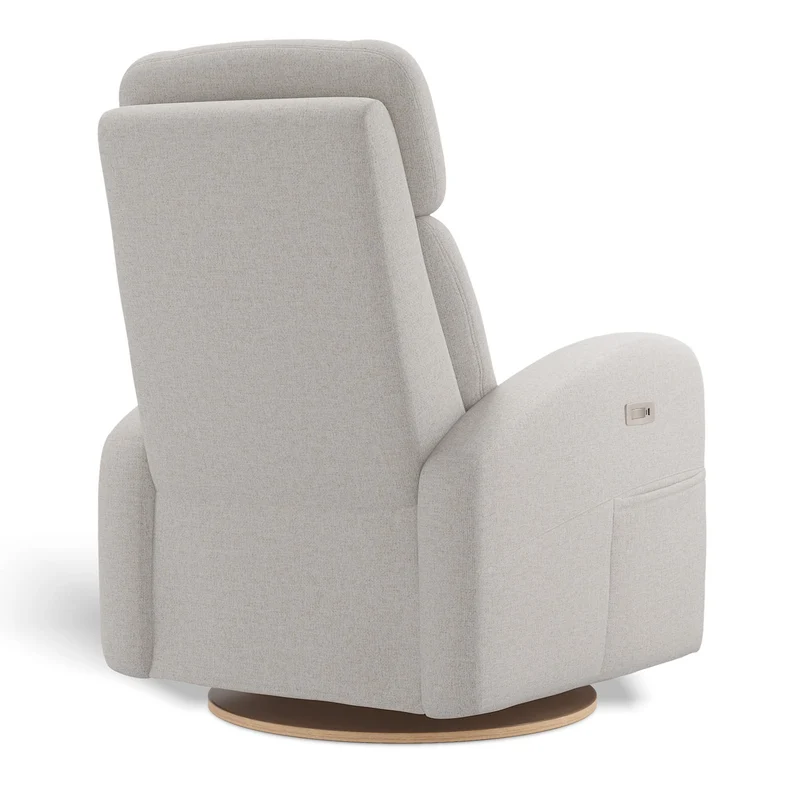 Fauteuil Berçant Inclinable Pivotant Hailey Alta™ 10 avec Mécanisme Électrique - Tissu Anti-tache Alta™ 10