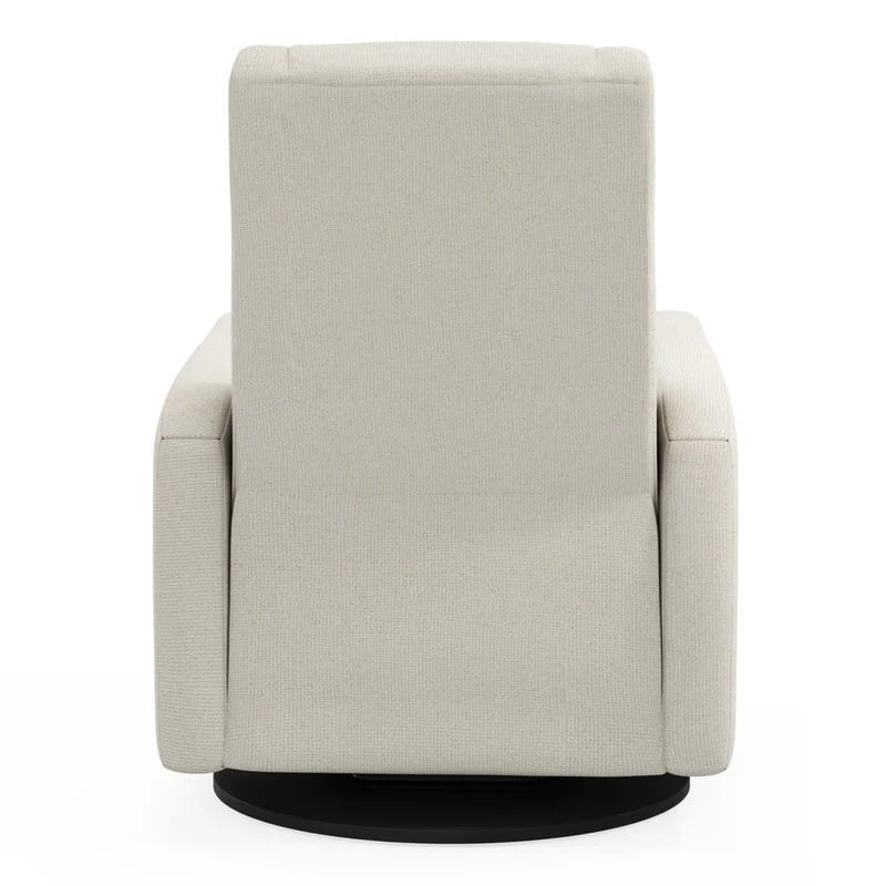 Fauteuil Berçant et Pivotant Nelly - Henequen avec Mécanisme Électrique (Tissu anti-tache)