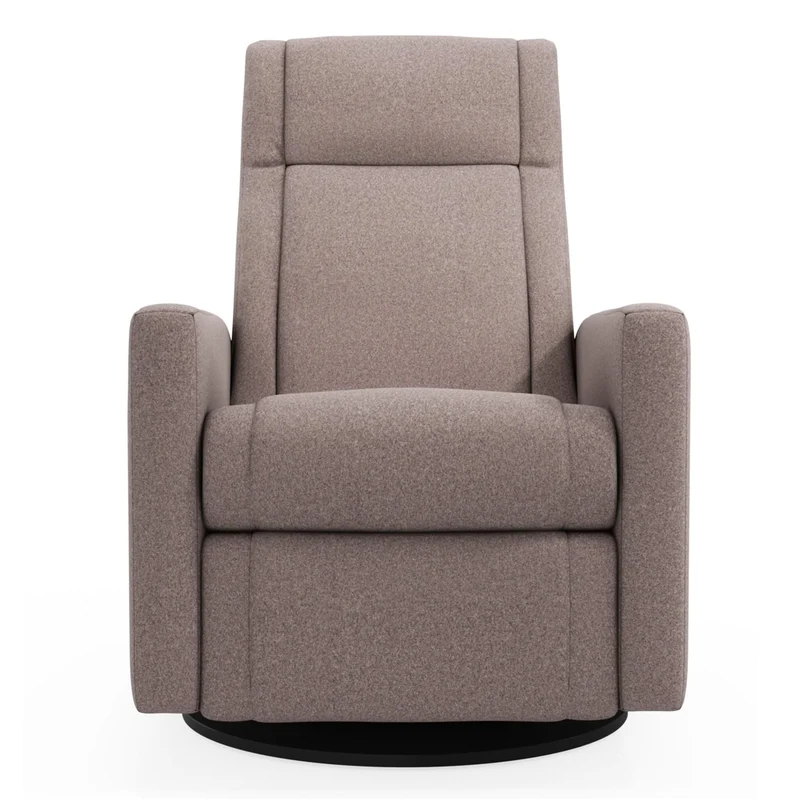 Fauteuil Berçant et Pivotant Nelly - Arlo Beige avec Mécanisme Électrique