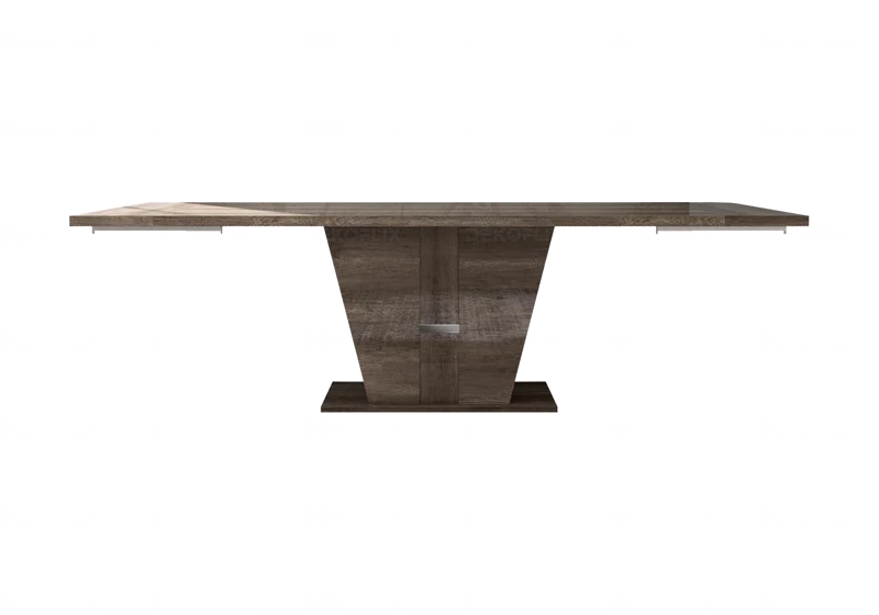 Table à manger extensible ou fixe chêne laqué - Medea
