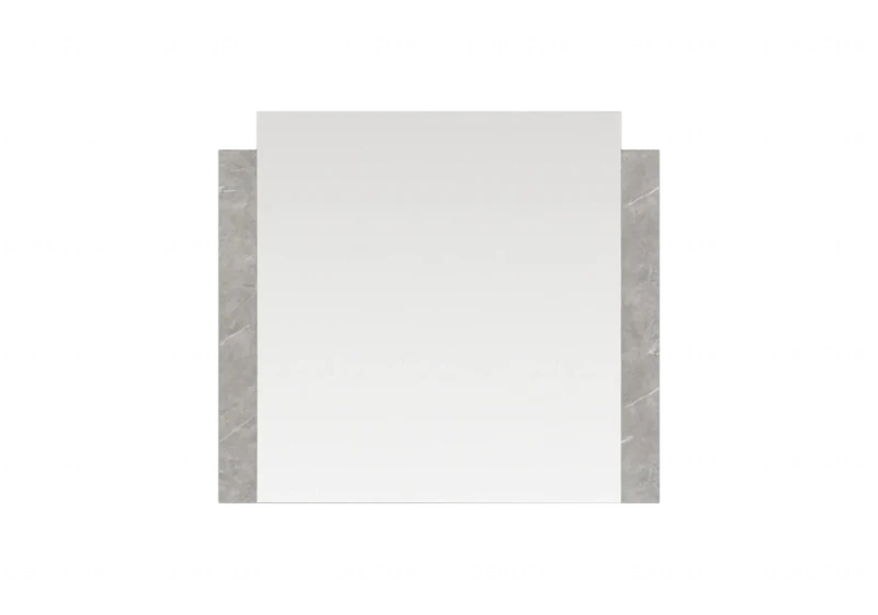 Miroir mural rectangulaire 115 cm marbre gris - Mara