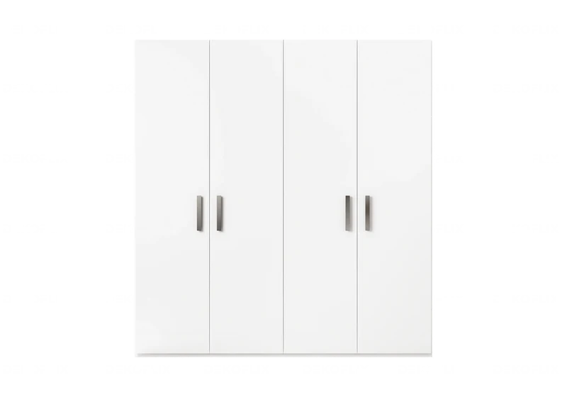 Armoire 2 à 6 portes battantes blanc laqué - Mara