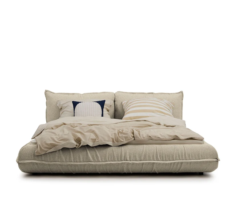Tom Tailor PILLOW Bett mit Stauraum Boucléstoff