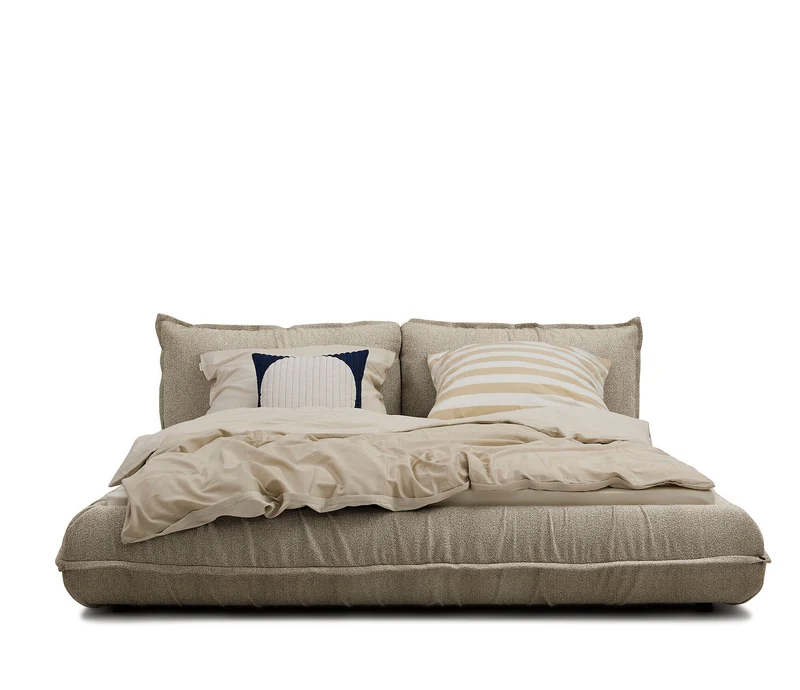 Tom Tailor PILLOW Bett mit Stauraum Boucléstoff