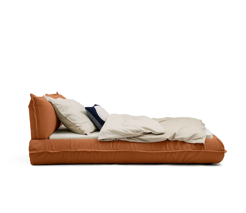 Tom Tailor PILLOW Bett mit Stauraum Boucléstoff