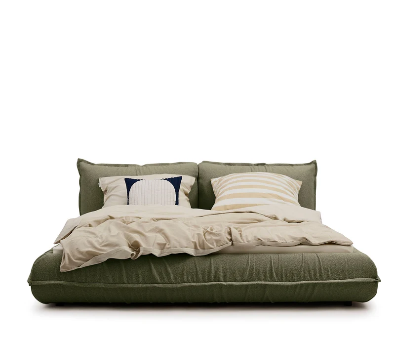 Tom Tailor PILLOW Bett mit Stauraum Boucléstoff