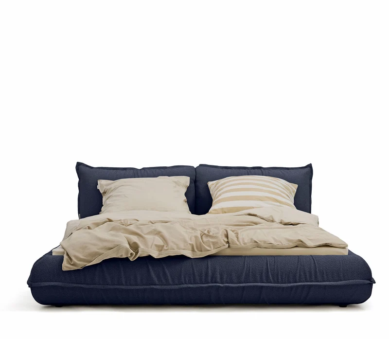 Tom Tailor PILLOW Bett mit Stauraum Boucléstoff