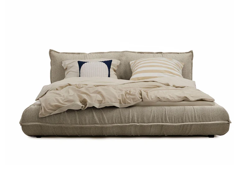 Tom Tailor PILLOW Bett mit Einlegerahmen Boucléstoff