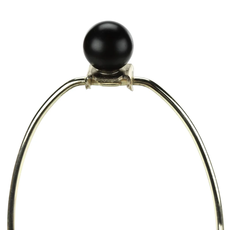 Lampe de table en métal noir texturé 26 po - I 9615