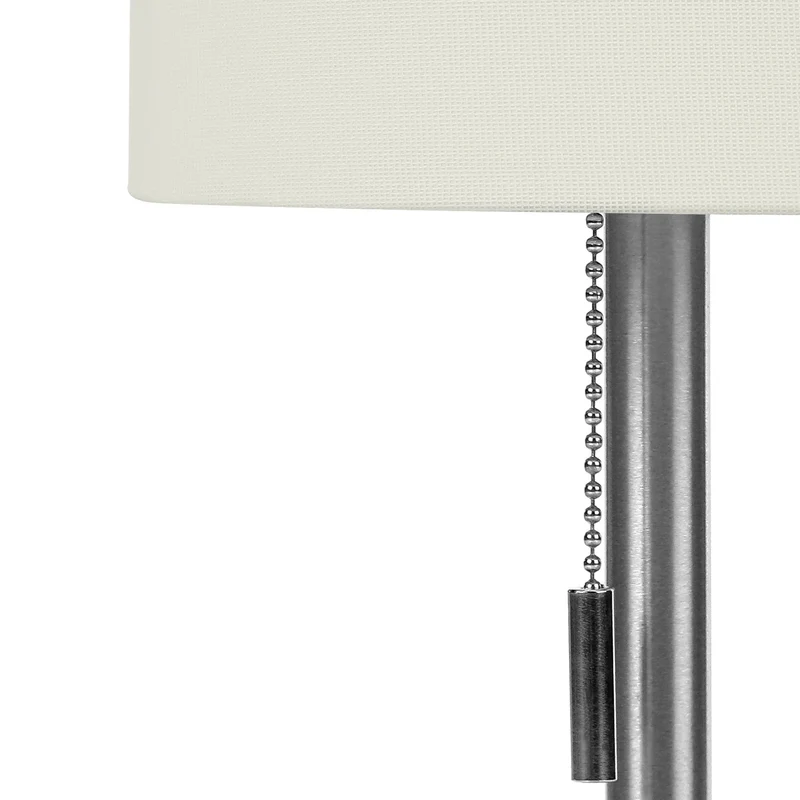 Ensemble de 2 lampes de table en métal avec port USB intégré 17 po - I 9649-9650