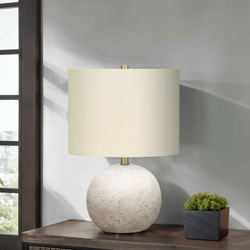 Lampe de table en béton texturé 20 po - I 9717-9718