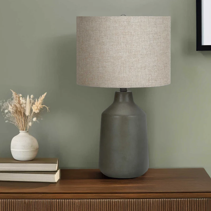 Lampe de table en béton lisse 24 po - I 9701-9702-9703
