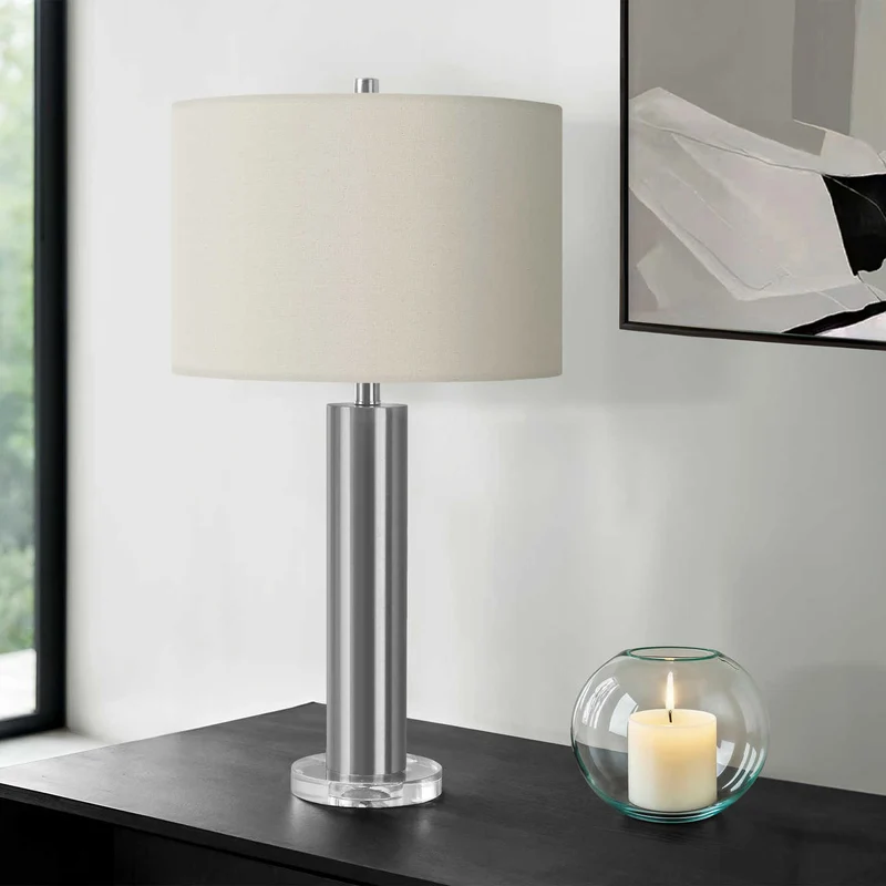 Lampe de table en métal 28 po - I 9657-9658