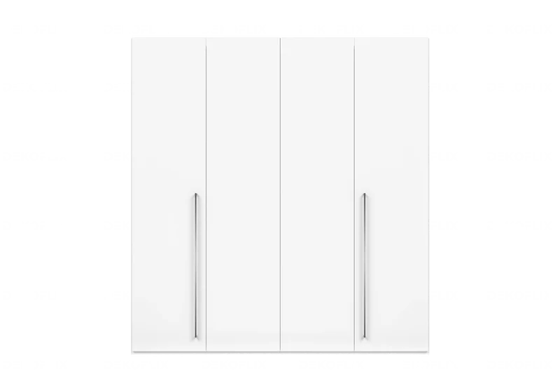 Armoire 2 à 6 portes battantes blanc laqué - Luna
