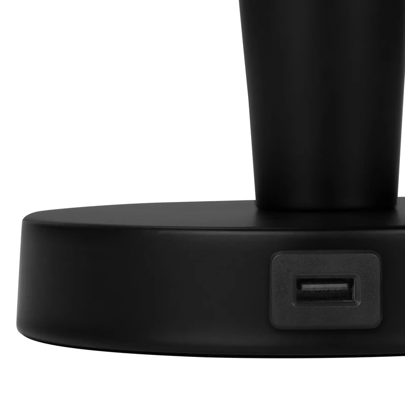 Ensemble de 2 lampes de table en métal avec port USB intégré 24 po - I 9642-9643