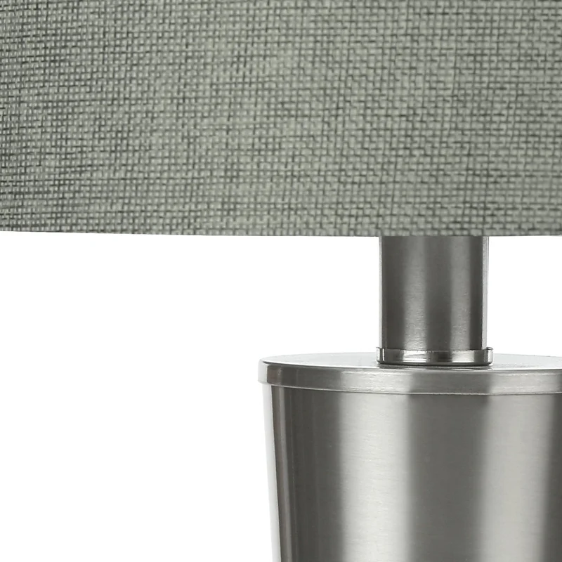 Ensemble de 2 lampes de table en métal avec port USB intégré 24 po - I 9642-9643