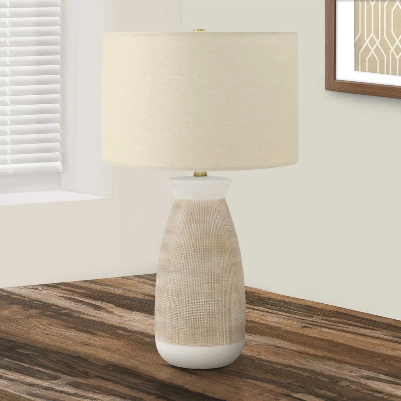 Lampe de table en céramique texturée 27 po - I 9724-9725