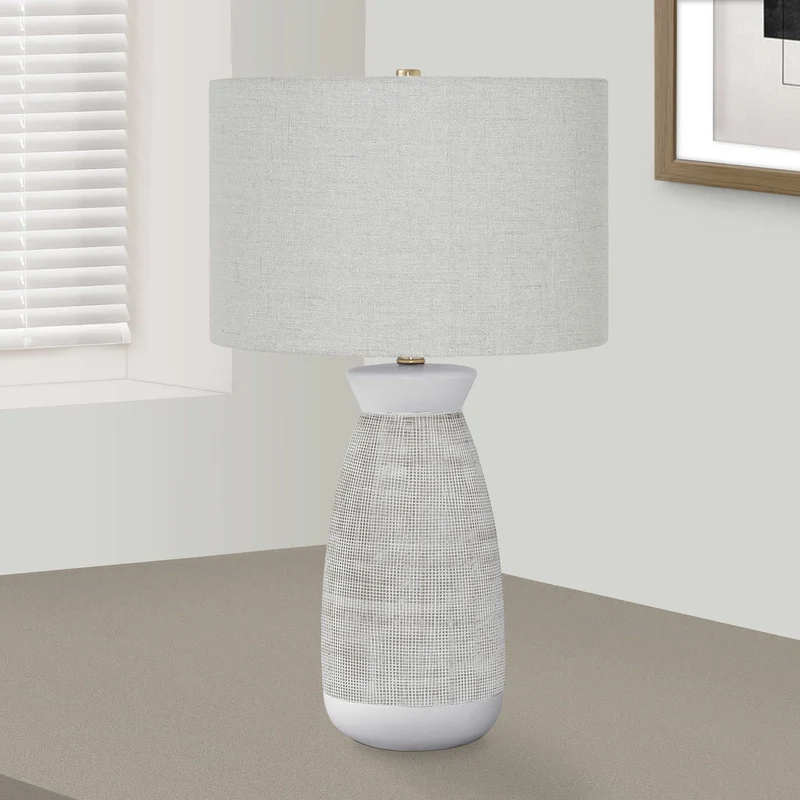 Lampe de table en céramique texturée 27 po - I 9724-9725
