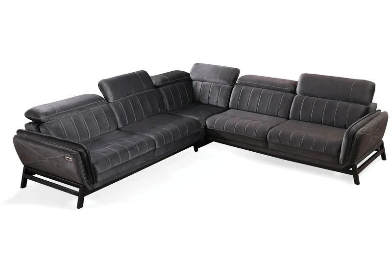 Canapé Turc Angle Relax USB Anthracite – MONA