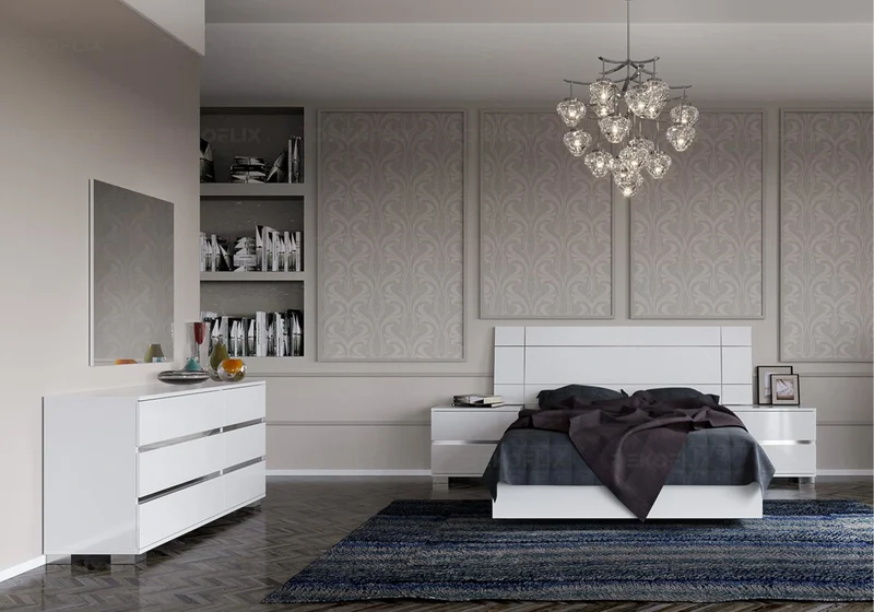 Armoire dressing blanc laqué modulable design - Dream