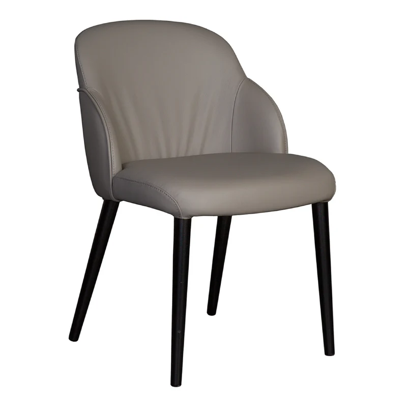 Chaise de salle à manger en cuir - Nancy